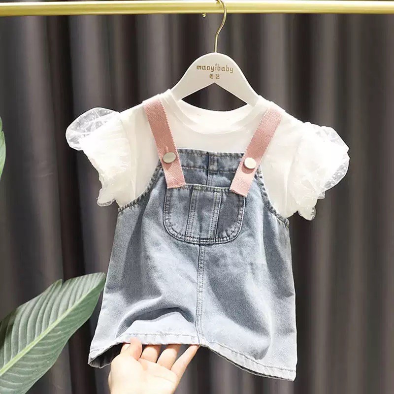 Đầm đôi cánh thiên thần dễ thương cho bé gái từ 5 tháng đến 4 tuổi