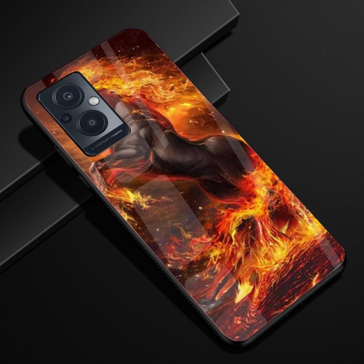 Ốp Lưng OPPO RENO 7 5G, RENO 8Z 5G mặt kính cường lực nano chống bể cao cấp thiết kế Độc Quyền
