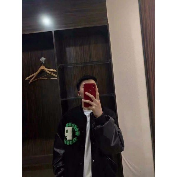 Áo Bomber chữ P hàng 2 lớp |kèm hình thật 100%|