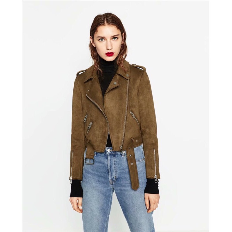 Áo da lộn Zara xuất dư