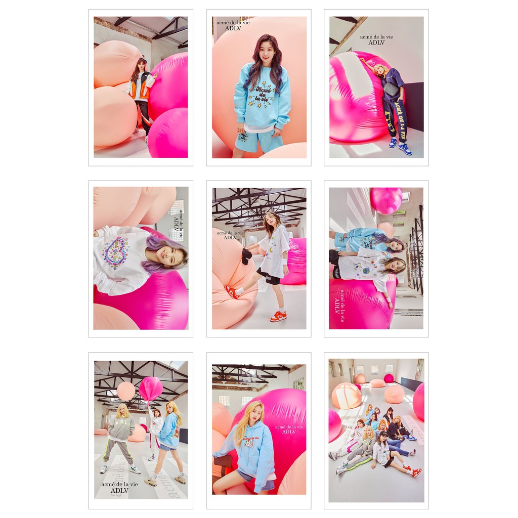[Ép lụa] Lomo Card Ảnh TWICE ADLV 2020 SS COLLABORATION (54 ảnh)