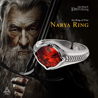 Nhẫn bạc nam FWA Narya Ring - Chúa tể chiếc Nhẫn