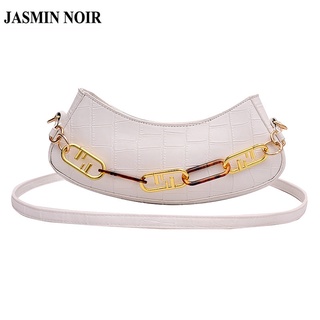 Túi đeo chéo JASMIN NOIR họa tiết da cá sấu thời trang dành cho nữ
