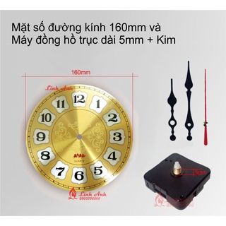 Mặt đồng hồ treo tường, mặt số (Nhôm)