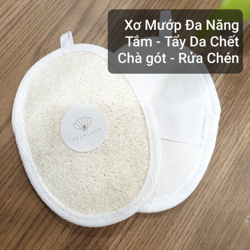 Miếng Xơ Mướp Tẩy Da Chết Tự Nhiên - Có thể dùng chà gót - khuỷu tay