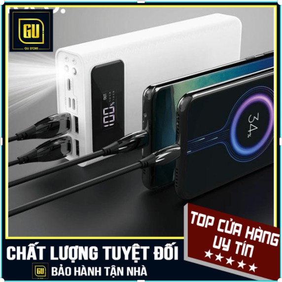 ⭐⭐CHÍNH HÃNG⭐⭐Pin Sạc Dự Phòng Dung Lượng Lớn 30000mAh/40.000mAh Hoco J65 Hỗ Trợ 4 Cổng USB {BẢO HÀNH CHÍNH HÃNG}