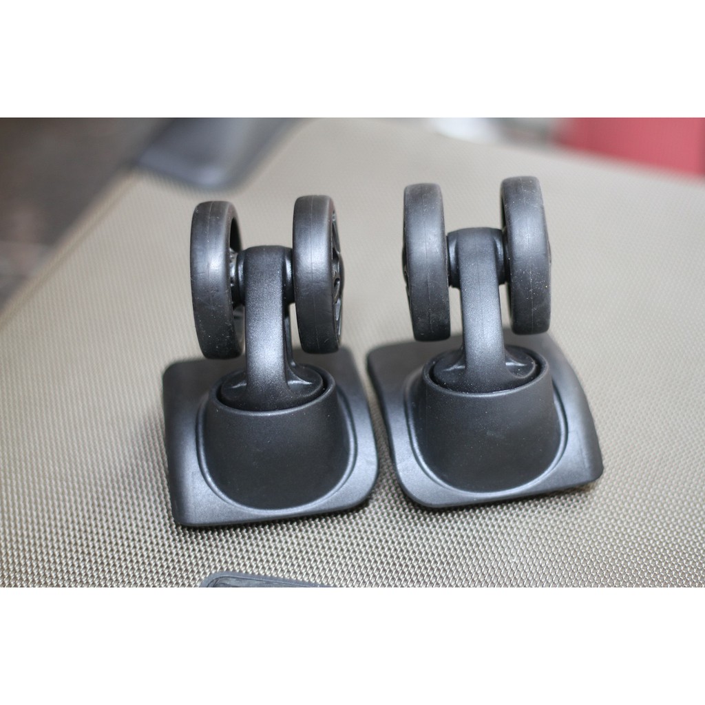 Cặp bánh xe vali kép cao cấp dùng cho các loại vali vải bánh xe đường kính 60mm