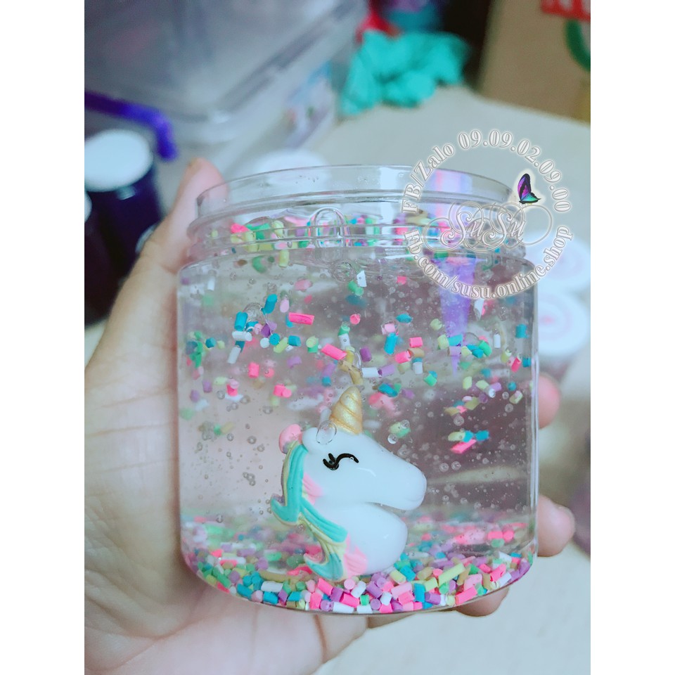 CLEAR SLIME - Cầu vồng Unicorn