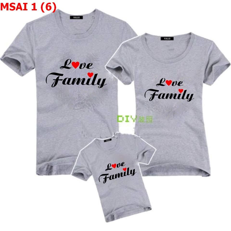Áo gia đình Love family 1