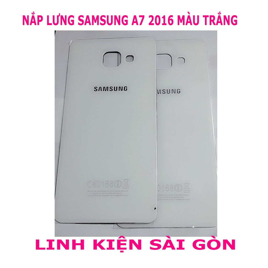 NẮP LƯNG SAMSUNG A7 2016 MÀU TRẮNG