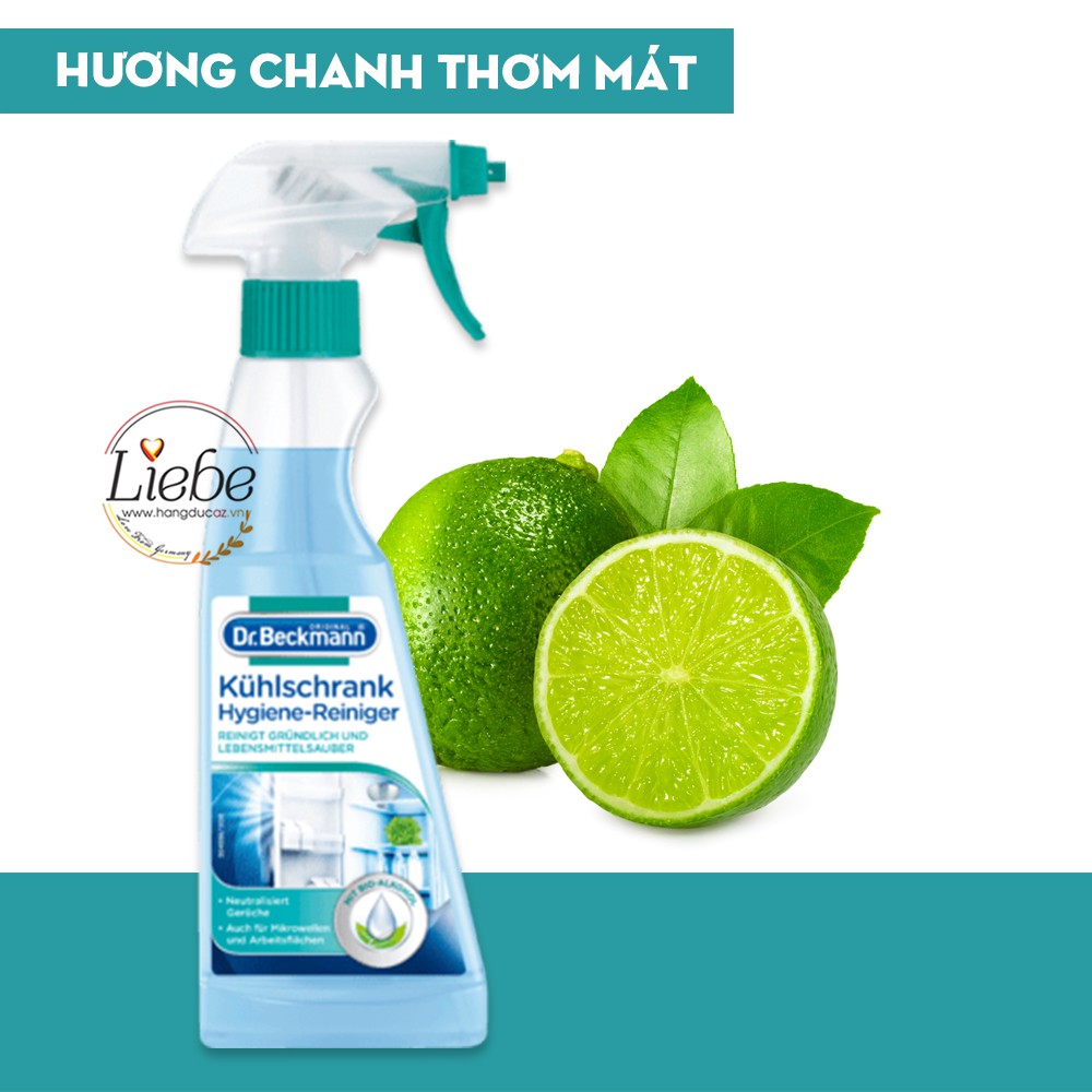 Chai xịt vệ sinh tủ lạnh Dr Beckmann vệ sinh khử mùi tủ lạnh, tủ đông