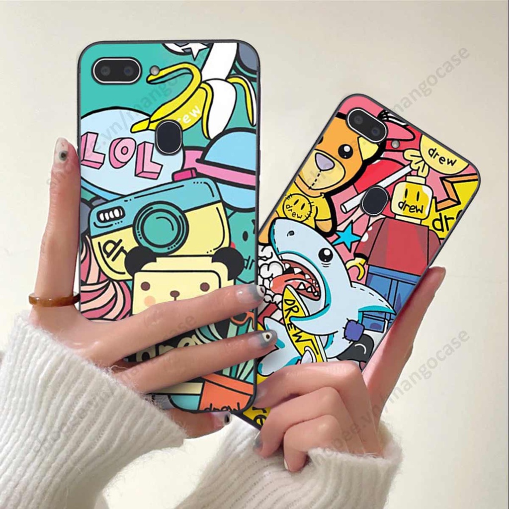 Ốp lưng điện thoại Realme 1 / 2 drew, kaws, bape cao cấp, vỏ ốp rẻ đẹp