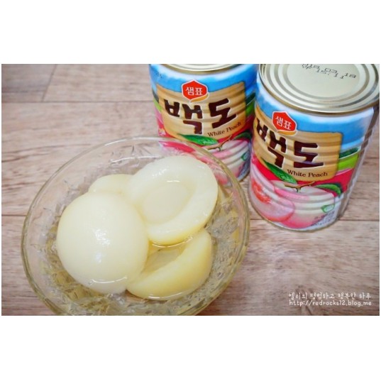 [SEMPIO] ĐÀO TRẮNG ĐÀO VÀNG HÀN QUỐC 400G - [샘표] 샘표 황도/백도 400G