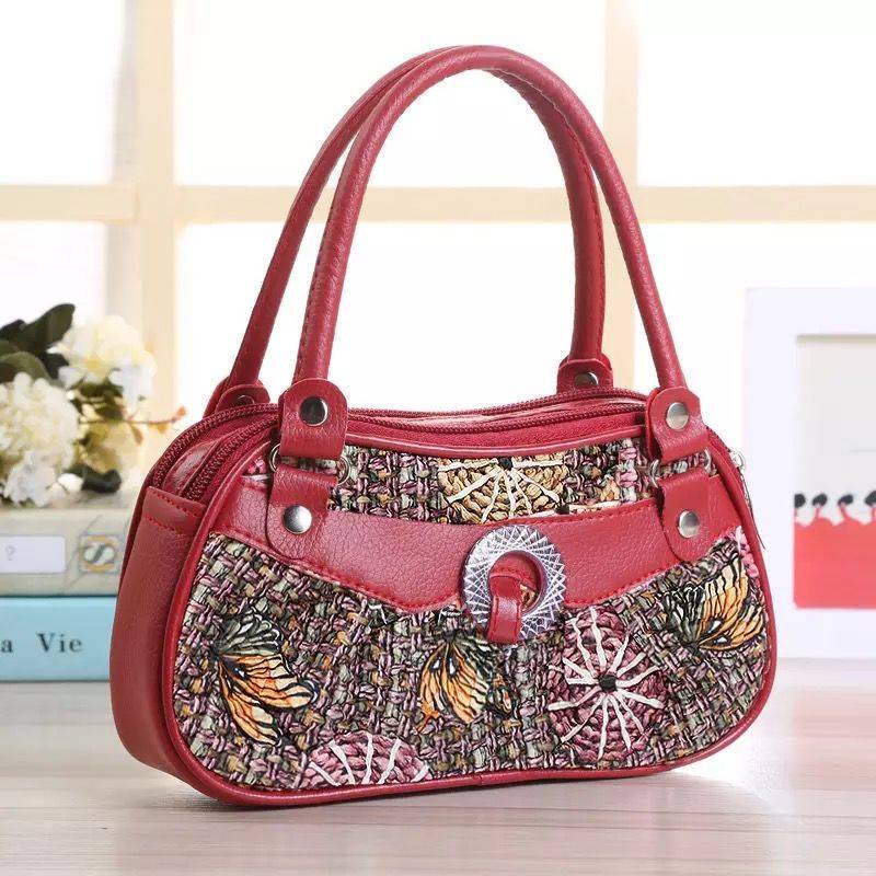 Hàng Có Sẵn Túi Xách Tay mini Đựng Điện Thoại Rau Củ Dành Cho Phụ Nữ Trung Niên