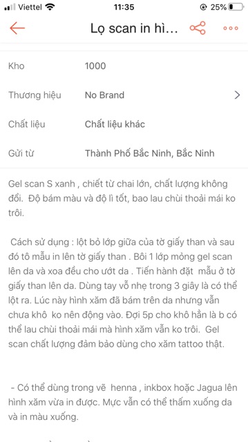 Trọn bộ scan in hình xăm