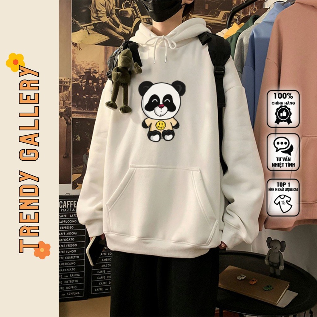 Áo Hoodie Nam In Hình Gấu Trúc Drew Trendy Gallery, Hoodie Nam Nữ Form Rộng Basic Đáng Yêu TV5026