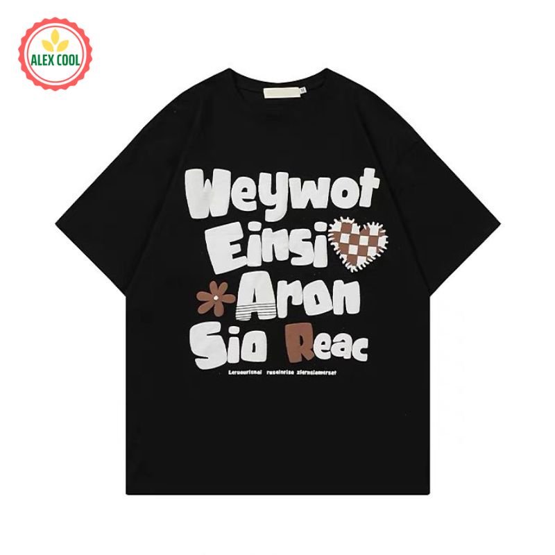 Áo thun nam nữ áo phông nam tay lỡ cổ tròn chất cotton co giãn 4 chiều hình SP-19 ALEX COOL