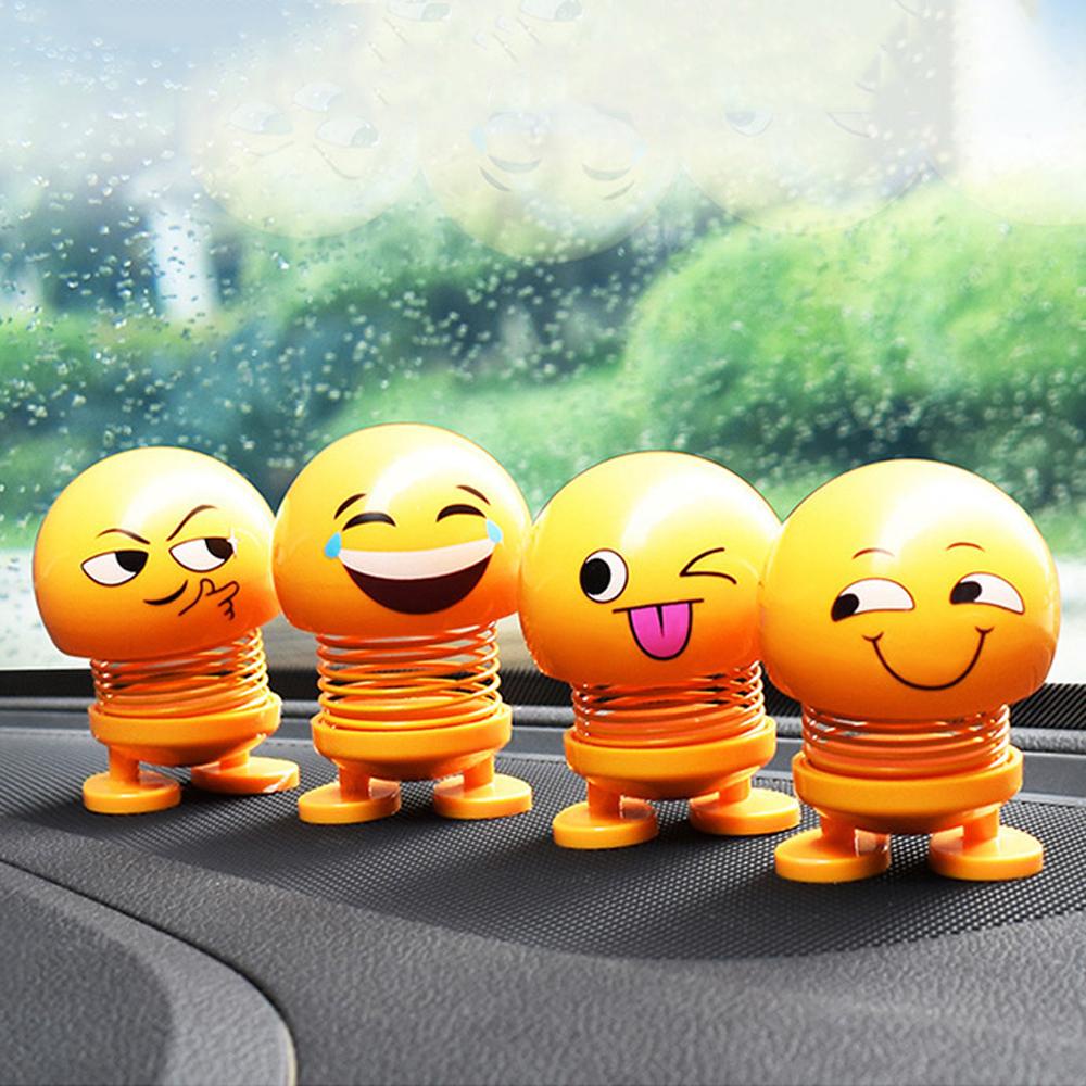 Mặt Cười Bằng Nhựa ABS Màu Vàng Trang Trí Xe Hơi