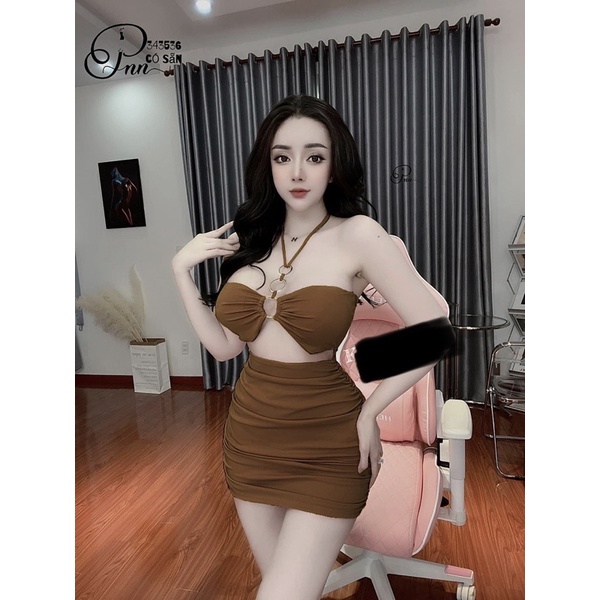 Đầm Body 3Khoen Khoét Sexy Hình Thật Sp