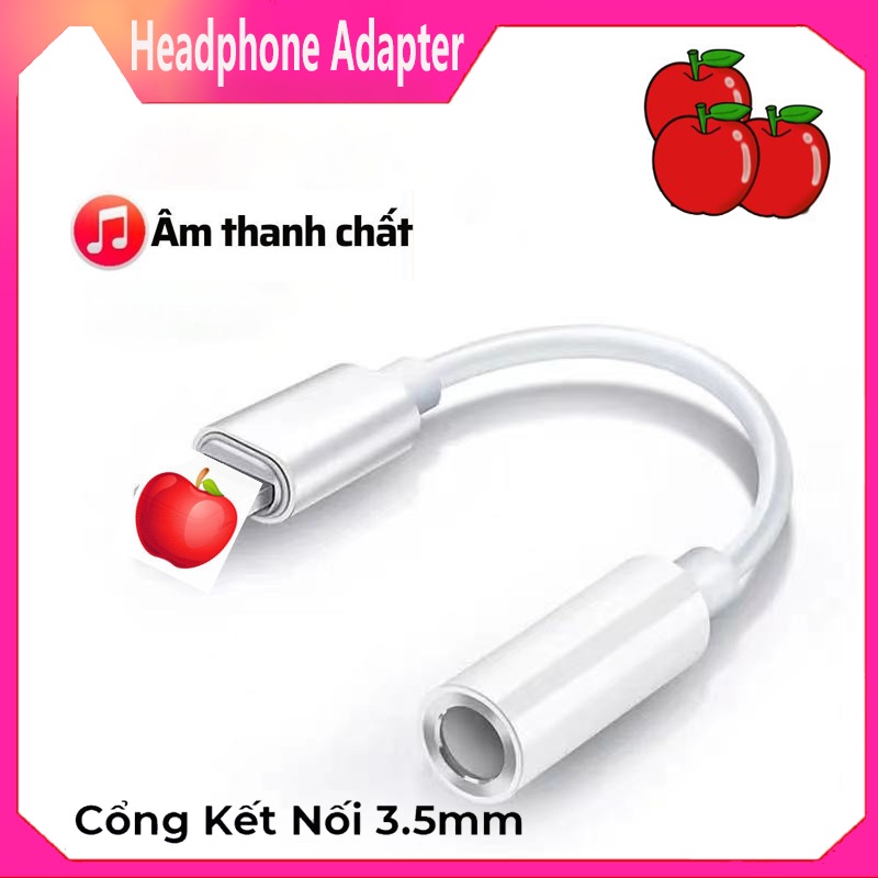 Dây Cáp Chuyển Đổi Cổng Ip Sang Cổng Tai Nghe 3.5mm Tiện Dụng