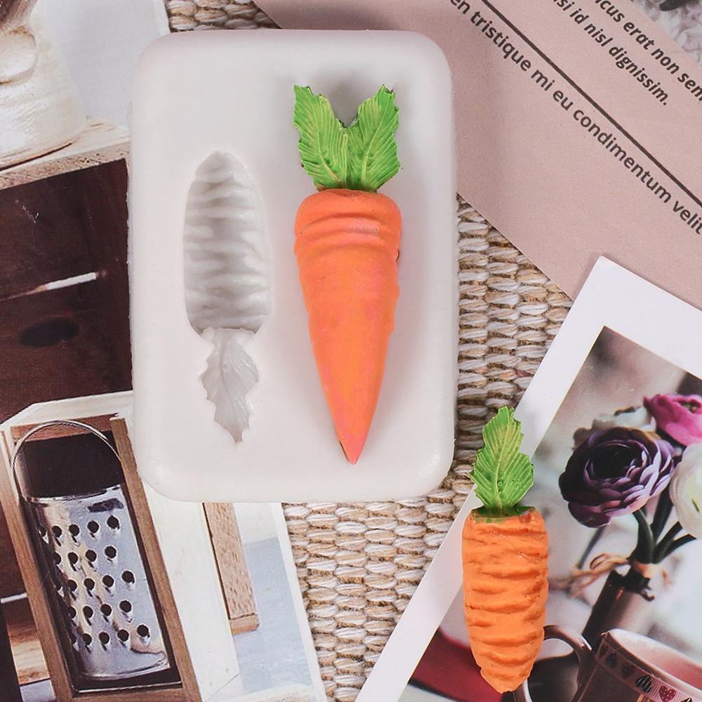AUGUSTINA Khuôn Silicone Làm Bánh Tạo Hình Củ Cà Rốt Độc Đáo Tiện Dụng