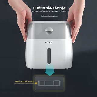 HỘP ĐỰNG GIẤY VỆ SINH 2 NGĂN ECOCO 9233
