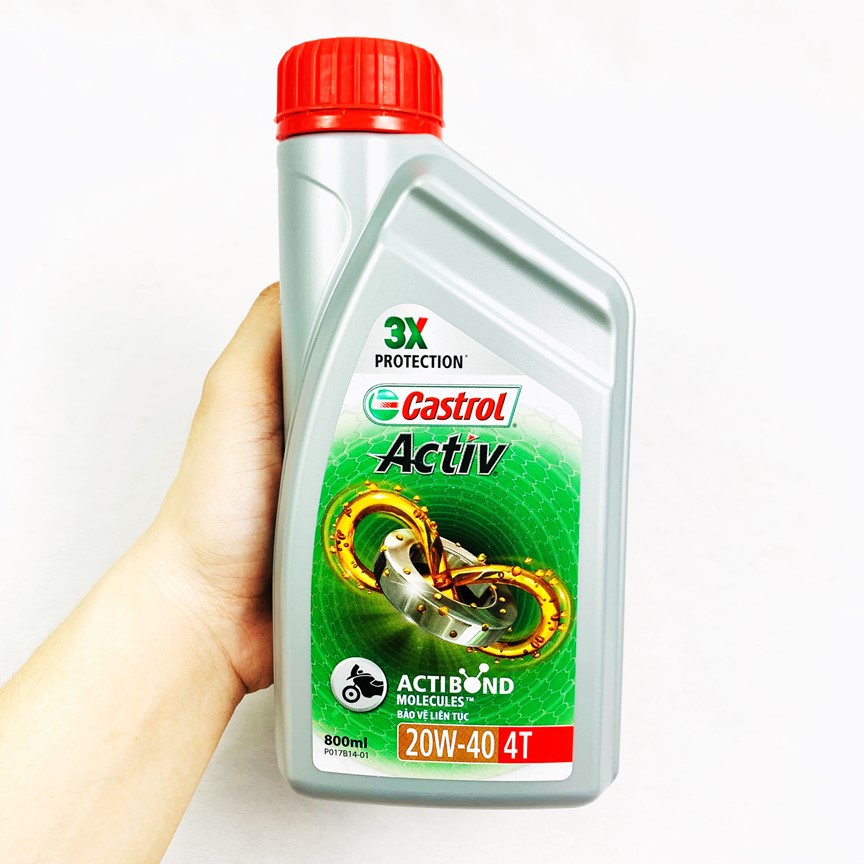 Dầu Nhớt CASTROL ACTIV 4T 20W-40 4T (800ml) cho xe Số Greennetworks