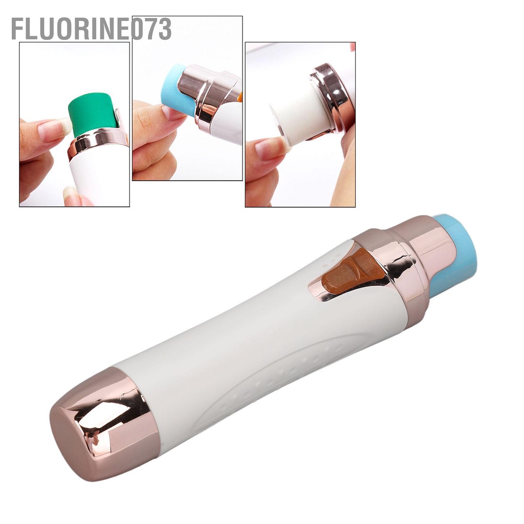 [Hàng Sẵn] Bộ giũa móng tay điện dụng cụ cắt dùng pin khô máy khoan cầm 【Fluorine073】