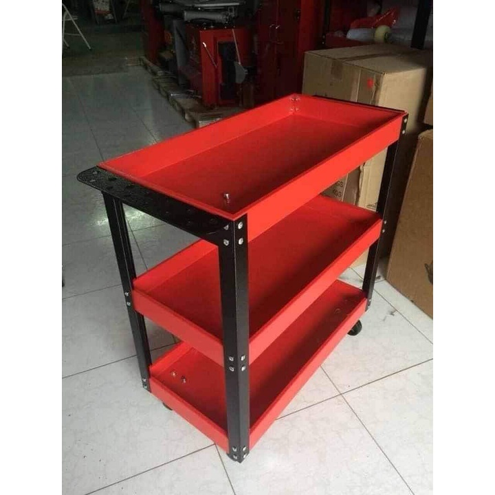 Xe đẩy ALONGTOOL đựng đồ nghề dụng cụ sửa xe máy - ô tô , ngăn nắp tiện lợi