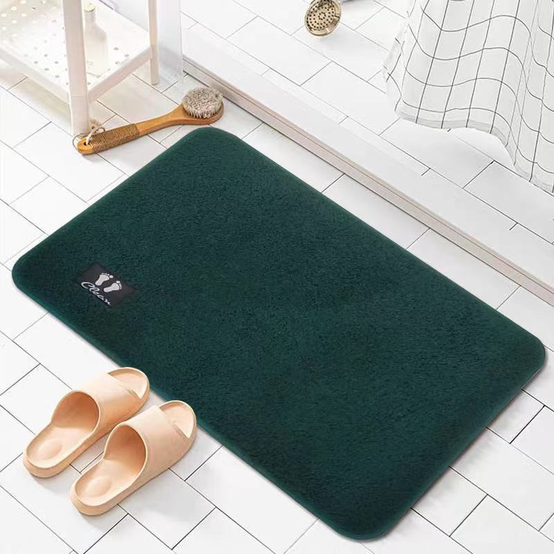 Thảm Lau Chân Lông Cừu Thảm Chùi Chân Lông Len Siêu Thấm Đế Cao Su Chống Trơn Trượt Tiện Dụng Giá Rẻ Size 40 x 60 cm