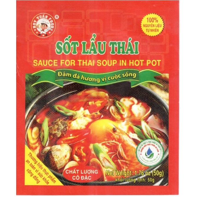 SỐT LẨU THÁI HUY TUẤN GÓI 50G/ XỐT LẨU THÁI