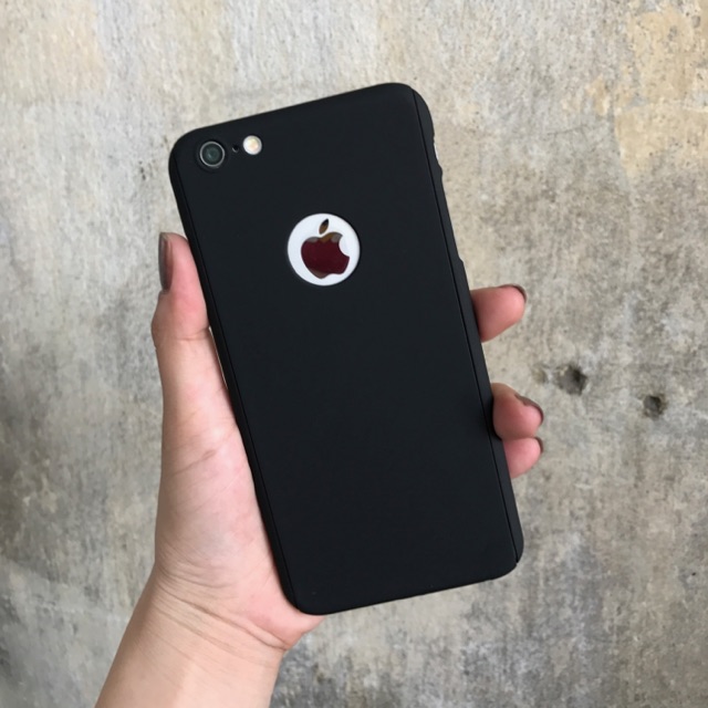 Ốp full 360 6plus hồng & đen 