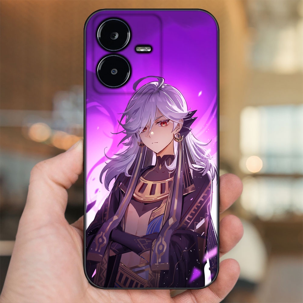 Ốp lưng Vivo Y22s viền đen in hình Cyno Genshin Impact