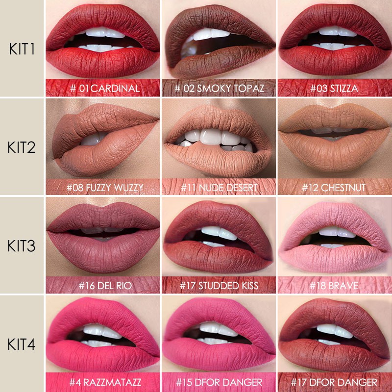 Bộ 3 Son Lì FOCALLURE Chống Thấm Nước