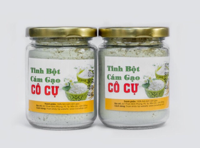 Bộ 3 Hộp Tinh Bột Cám Gạo Cô Cự 100g