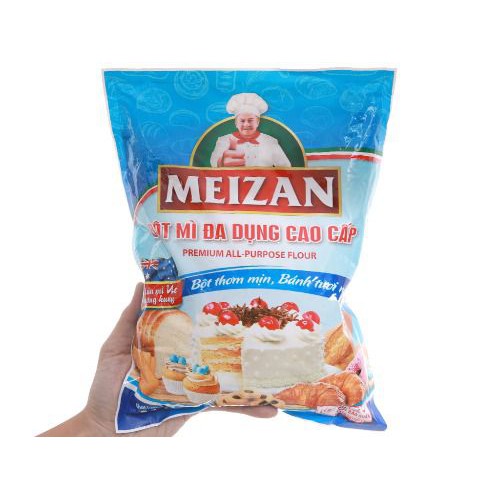 Bột mì đa dụng cao cấp MEIZAN/bông lan trắng gói 500g