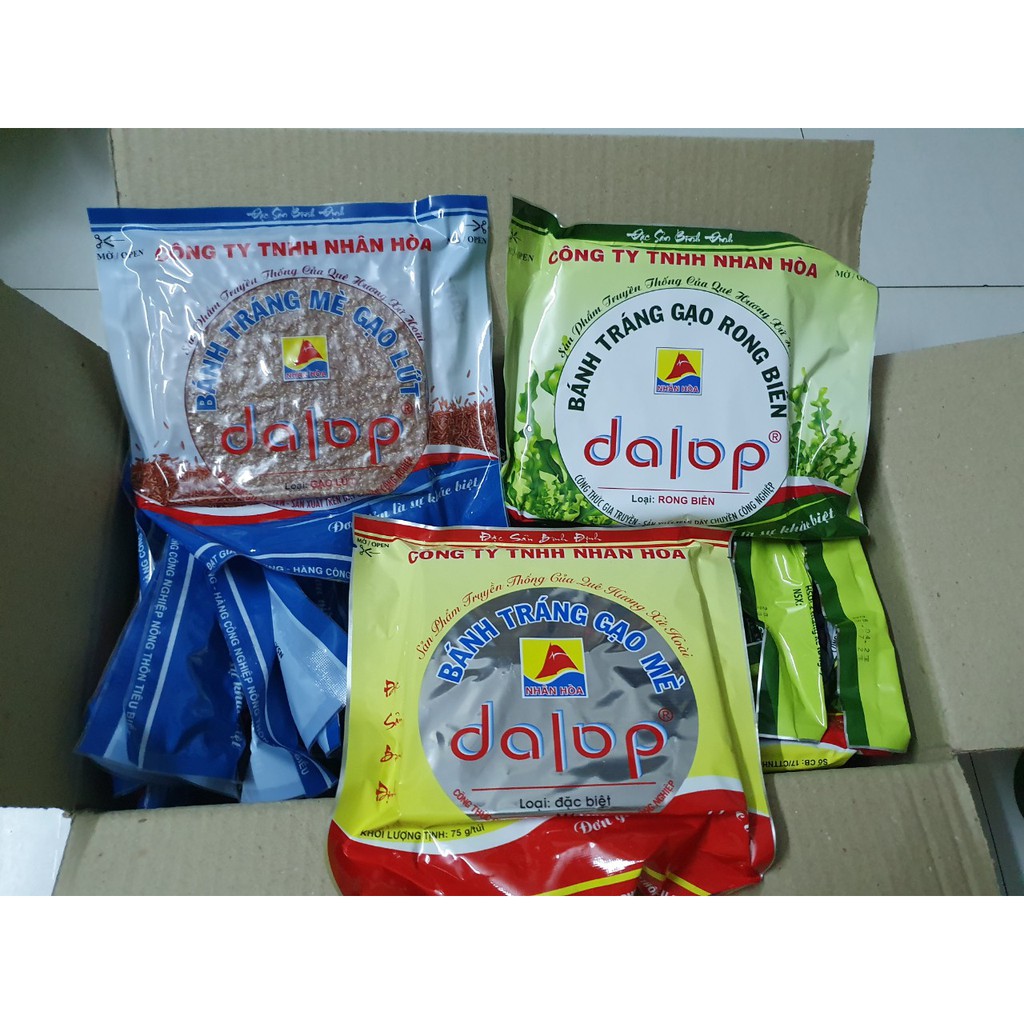 Bánh tráng nướng gạo mè Dalop Bình Định (4 bánh/gói) | BigBuy360 - bigbuy360.vn