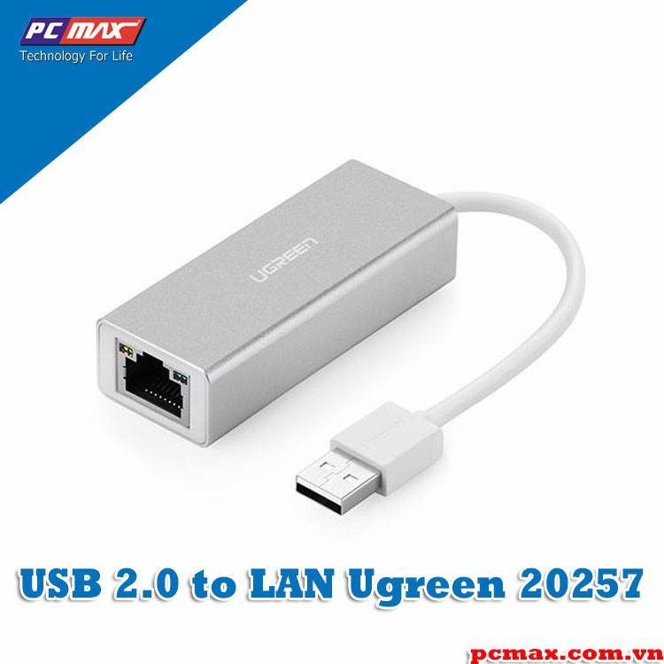 Cáp chuyển USB 3.0 sang LAN USB 3.0 to LAN tốc độ Gigabit Ugreen 20254 20255 20256 20257 50922- Hàng chính hãng