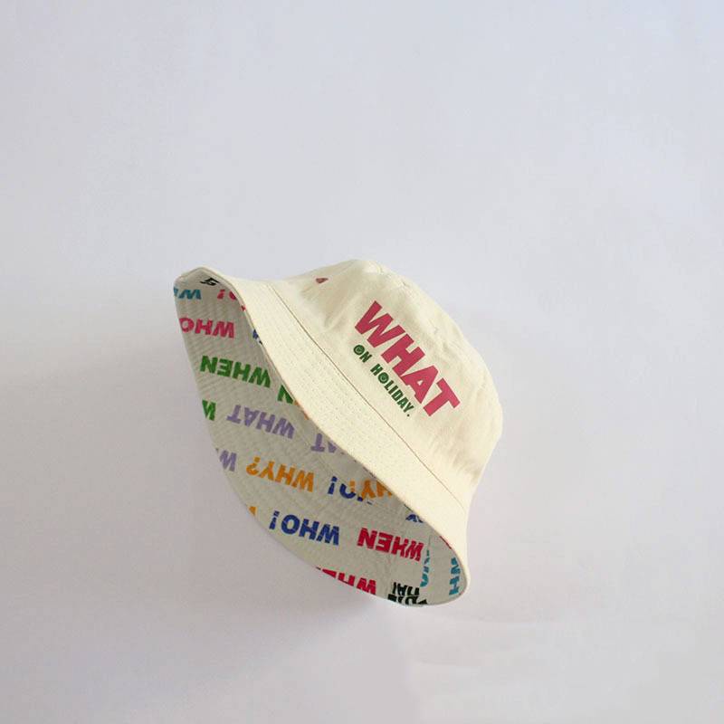 Nón Vành Tròn Chống Nắng Thêu Chữ Cái Dễ Thương Cho Bé