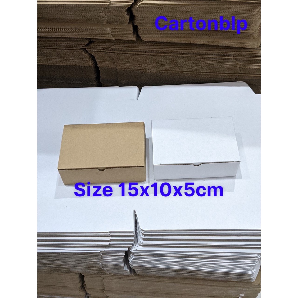 50 HỘP CARTON ĐÁY GÀI NẮP ĐẬY ĐỰNG PHỤ KIỆN SIZE 15X10X5CM