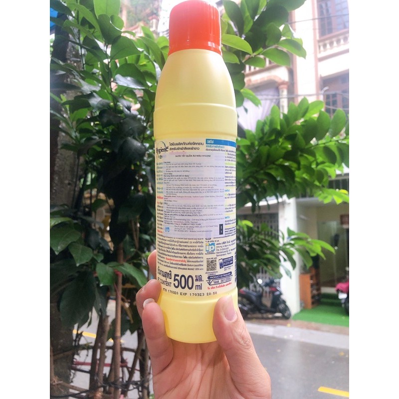  CHAI to Nước tẩy quần áo trắng và màu Hygiene 500ml Thái Lan