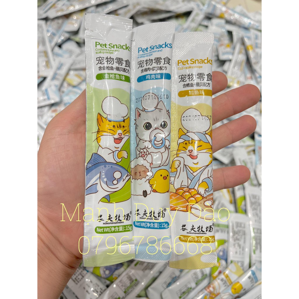 SÚP THƯỞNG CHO MÈO THƠM NGON BỔ DƯỠNG 3 VỊ MỚI - GIÁ LẺ RẺ NHƯ GIÁ BUÔN