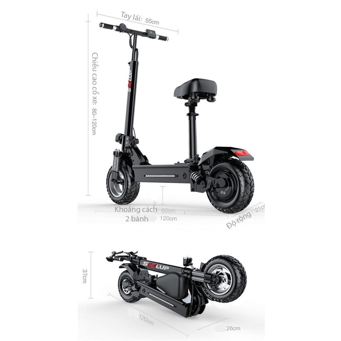 XE ĐIỆN SCOOTER GẤP GỌN SEALUP Q5
