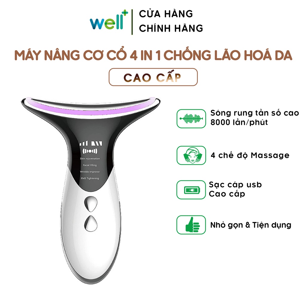 Máy Nâng Cơ Cổ 4 Trong 1 Massage Chống Nhăn Và Lão Hoá Cổ Cao Cấp