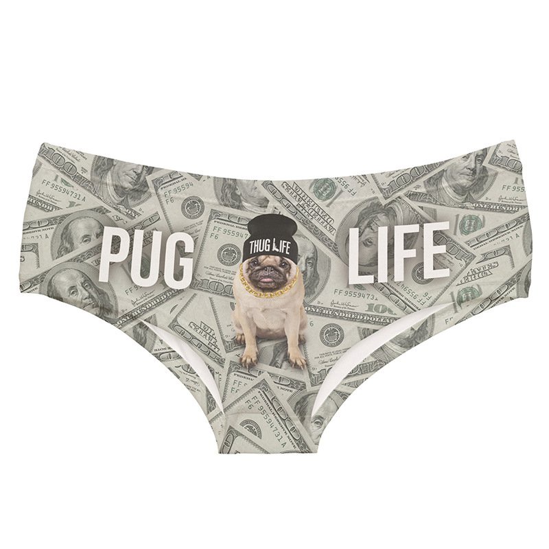 DUNEA Quần lót nữ in hình chú chó dễ thương