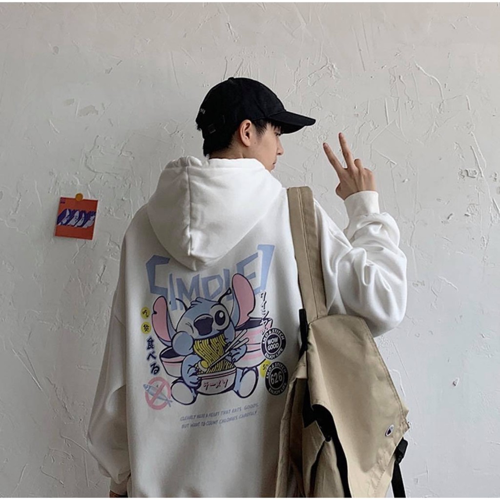ÁO KHOÁC HOODIE Stich ramen UNISEX nam nữ | BigBuy360 - bigbuy360.vn