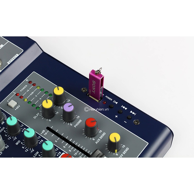 Bàn Mixer Yamaha F4 Bluetooth - Sound Card Livestream - Karaoke Online - Thiết Bị Thu Âm Cao Cấp - Tặng Giắc 6.5 Cao Cấp
