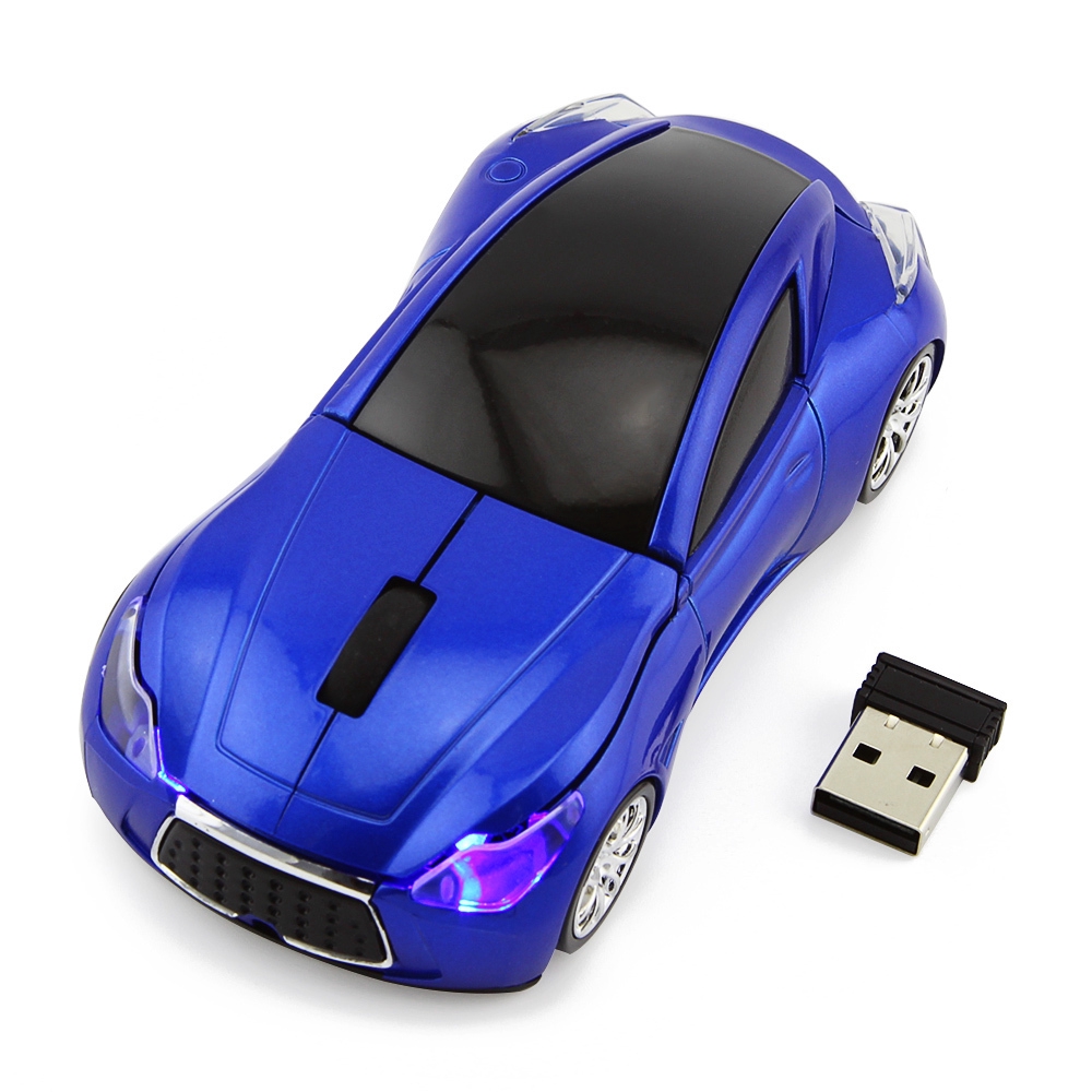 Chuột Không Dây Hình Xe Hơi Thể Thao 2.4Ghz usb Nhận 1600 dpi
