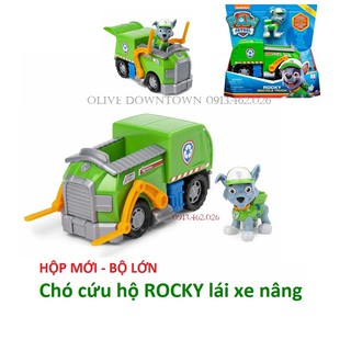 Bộ chó rời lớn ROCKY + xe nâng phim Những chú chó cứu hộ - Paw Patrol
