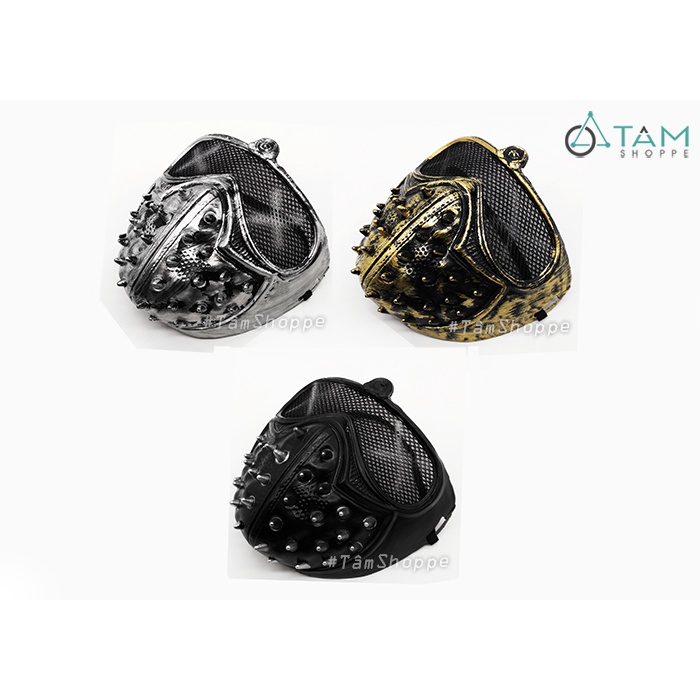 Mặt nạ đinh tán mắt lưới Punk Style HLW-MN-81